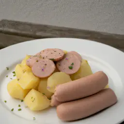 Bockwurst mit selbstgemachtem Kartoffelsalat